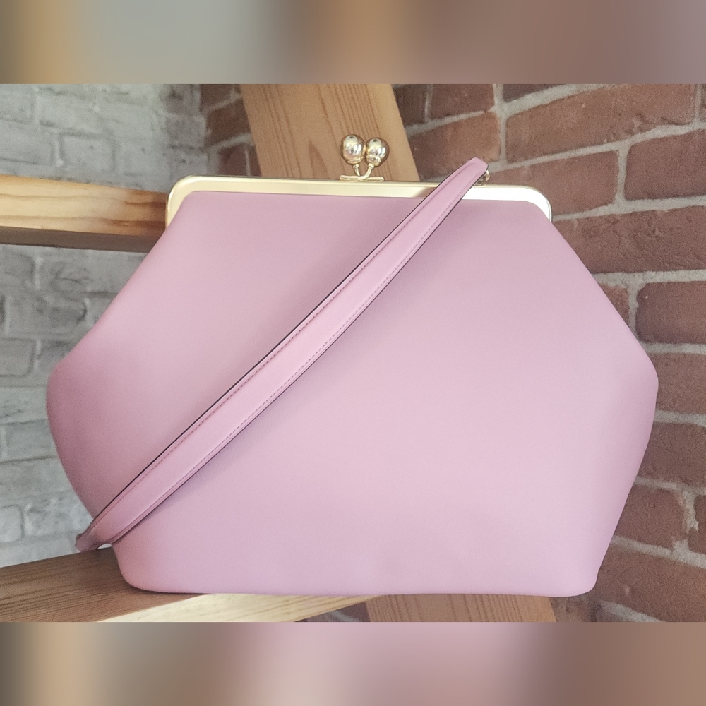 Coach Large Kisslock Frame Bag Rose